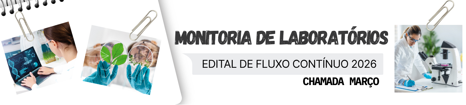 Monitoria de laboratórios 2026/1